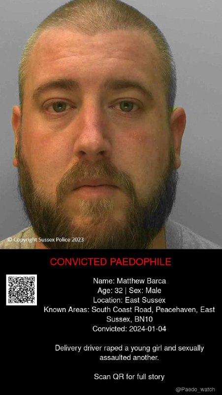 Matthew Barca 32 from #East Sussex - 04/01/24