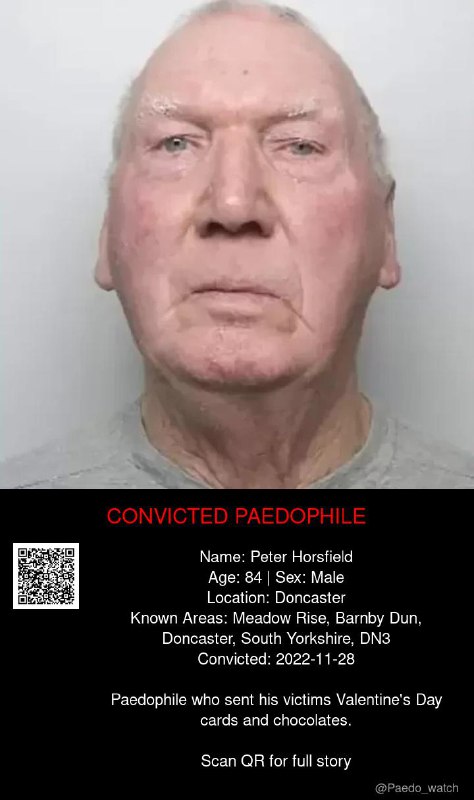 Peter Horsfield 84 from #Doncaster - 28/11/22
