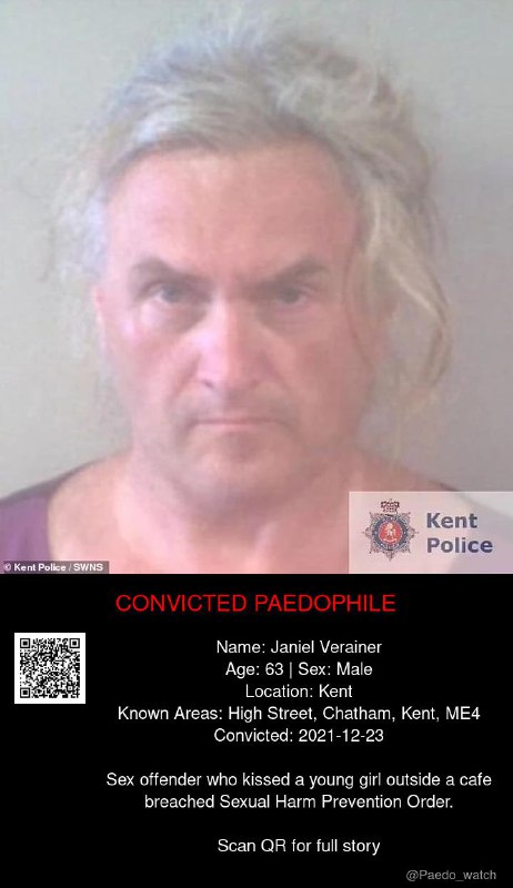 Janiel Verainer 63 from #Kent - 23/12/21