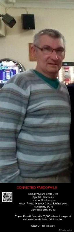 Voyeur Ronald Dear 66 from #Southampton - 13/05/18
