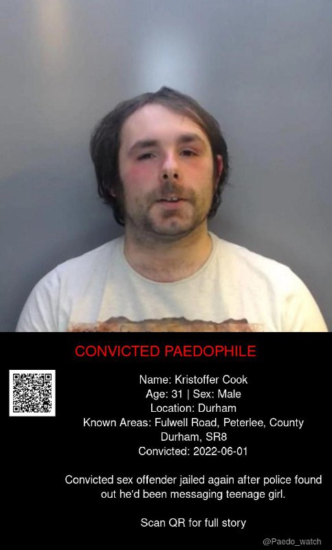 Kristoffer Cook 31 from #Durham - 01/06/22