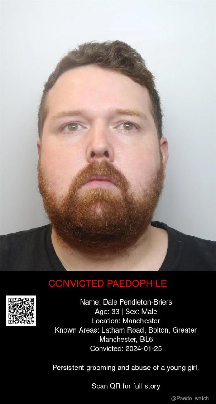 Dale Pendleton-Briers 33 from #Manchester - 25/01/24
