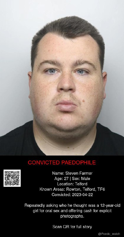 Steven Farmer 27 from #Telford - 22/04/23