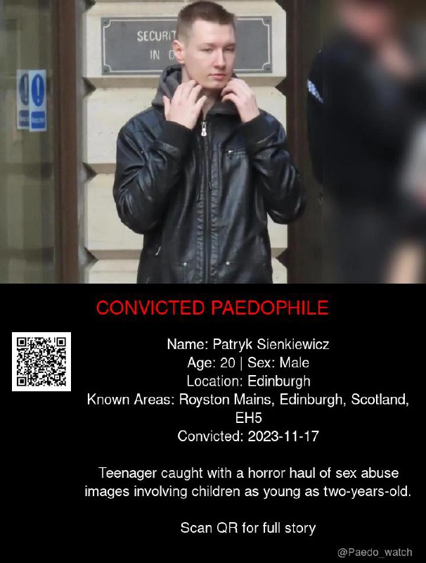 Patryk Sienkiewicz 20 from #Edinburgh - 17/11/23