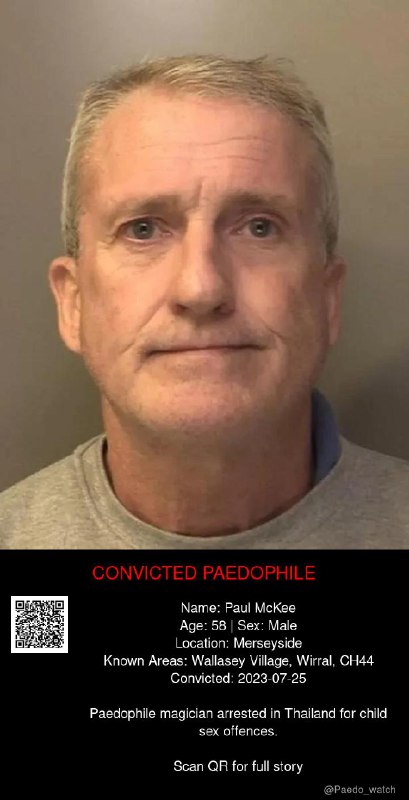 Paul McKee 58 from #Merseyside - 25/07/23