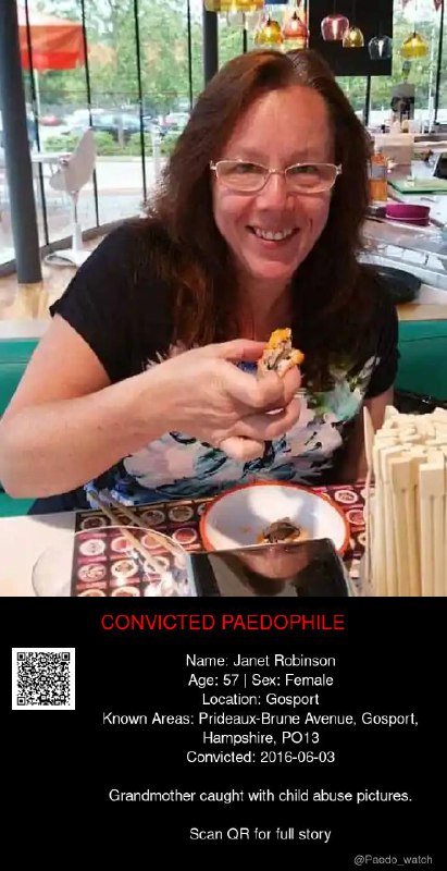 Janet Robinson 57 from #Gosport - 03/06/16