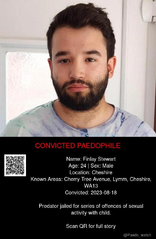 Finlay Stewart 24 from #Cheshire - 18/08/23