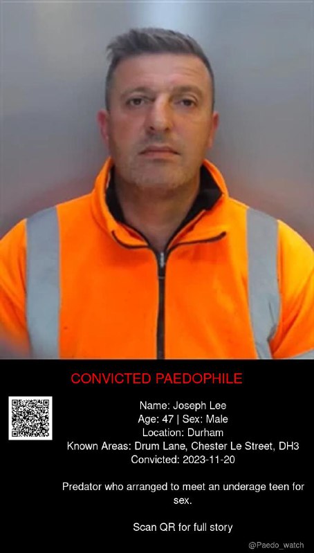 Joseph Lee 47 from #Durham - 20/11/23