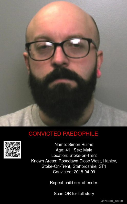 Simon Hulme 41 from #Stoke-on-Trent - 09/04/18