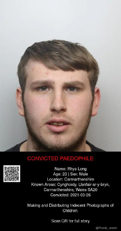 Rhys Long 23 from #Carmarthenshire - 26/03/21