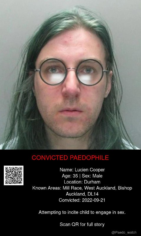 Lucien Cooper 35 from #Durham - 21/09/22