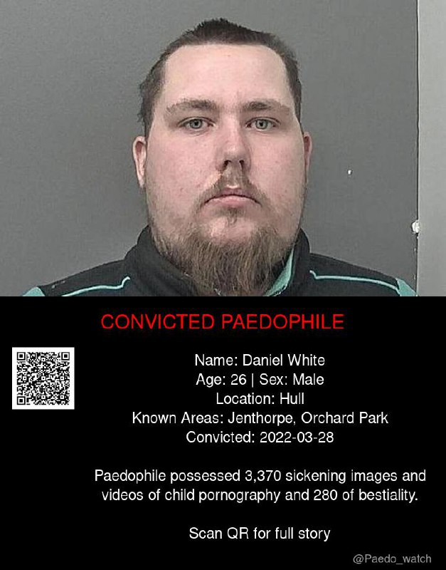 Daniel White 26 from #Hull - 28/03/22