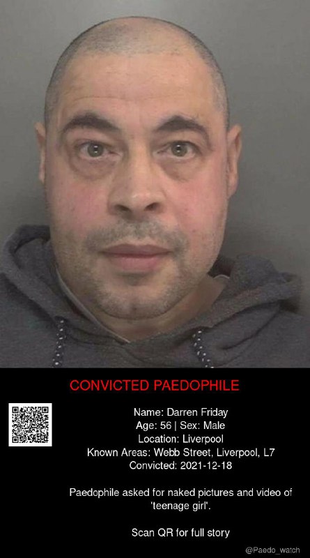 Darren Friday 56 from #Liverpool - 18/12/21
