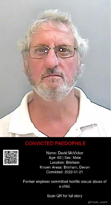 David McVicker 63 from #Brixham - 21/01/22