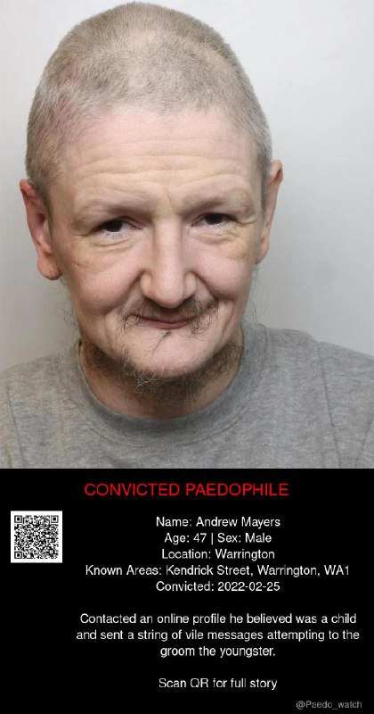 Andrew Mayers 47 from #Warrington - 25/02/22