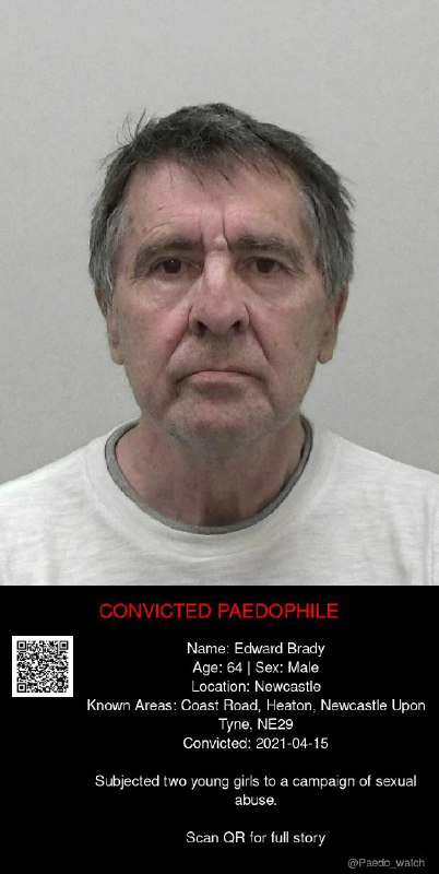 Edward Brady 64 from #Newcastle - 15/04/21