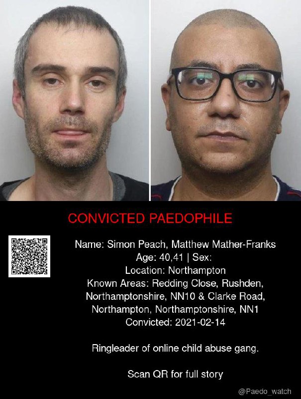Simon Peach, Matthew Mather-Franks 40,41 from #Northampton - 14/02/21