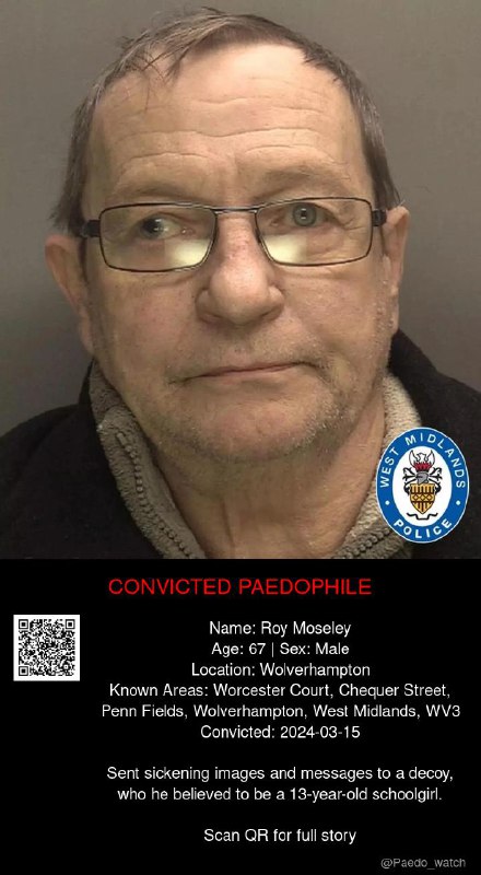 Roy Moseley 67 from #Wolverhampton - 15/03/24