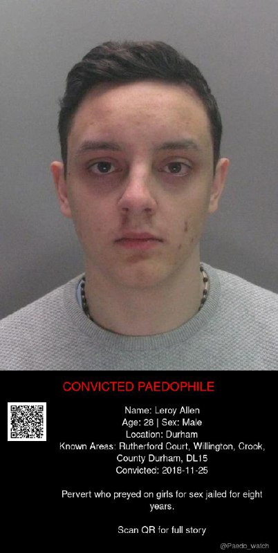 Leroy Allen 28 from #Durham - 25/11/18