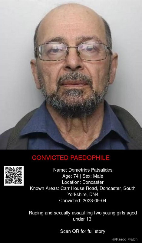 Demetrios Patsalides 74 from #Doncaster - 04/09/23