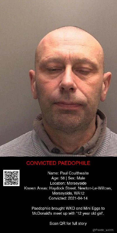 Paul Coulthwaite 58 from #Merseyside - 14/04/21