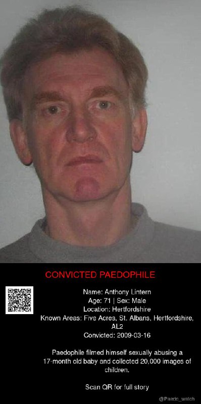 Anthony Lintern 71 from #Hertfordshire - 16/03/09