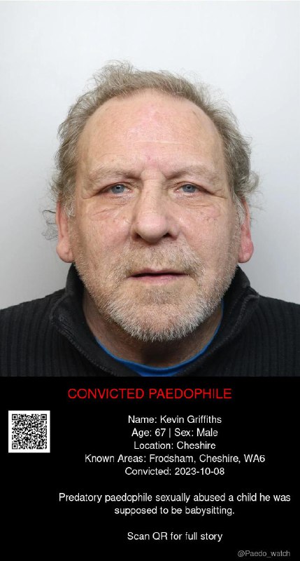 Kevin Griffiths 67 from #Cheshire - 08/10/23