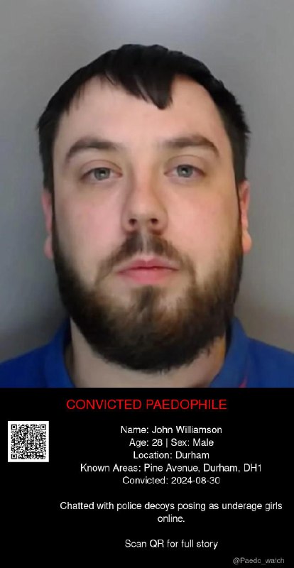 John Williamson 28 from #Durham - 30/08/24