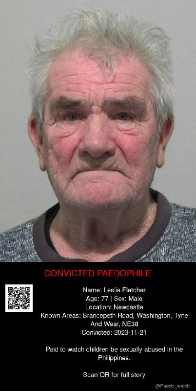 Leslie Fletcher 77 from #Newcastle - 21/11/23