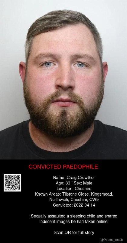 Craig Crowther 33 from #Cheshire - 14/04/22