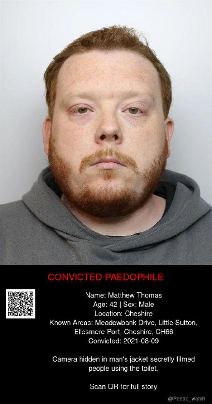 Matthew Thomas 42 from #Cheshire - 09/08/21