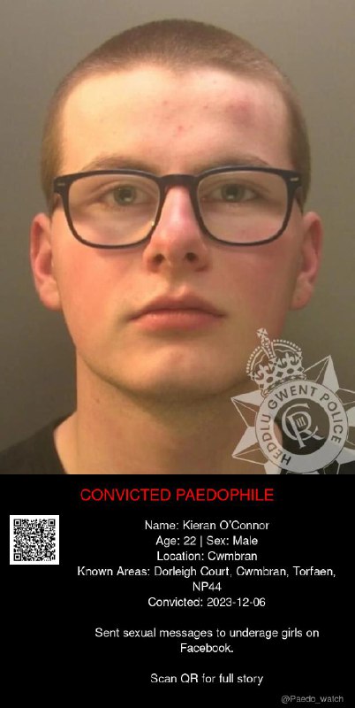 Kieran O’Connor 22 from #Cwmbran - 06/12/23