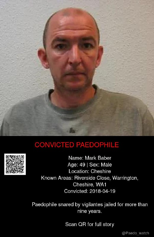 Mark Baber 49 from #Cheshire - 19/04/18