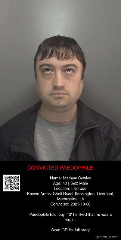 Mathew Cowley 40 from #Liverpool - 06/10/21