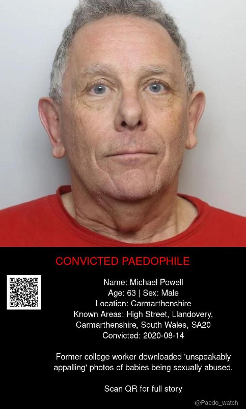 Michael Powell 63 from #Carmarthenshire - 14/08/20