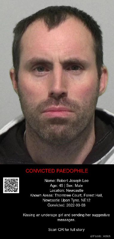 Robert Joseph Lee 45 from #Newcastle - 03/03/22