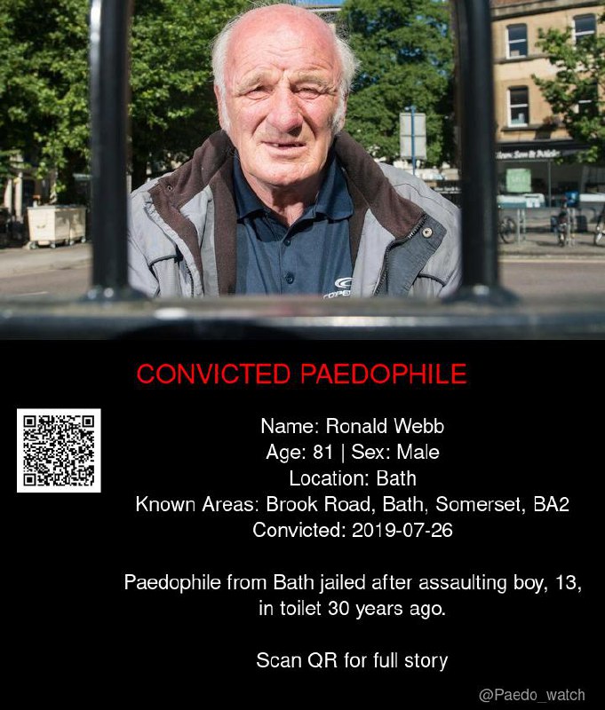 Ronald Webb 81 from #Bath - 26/07/19