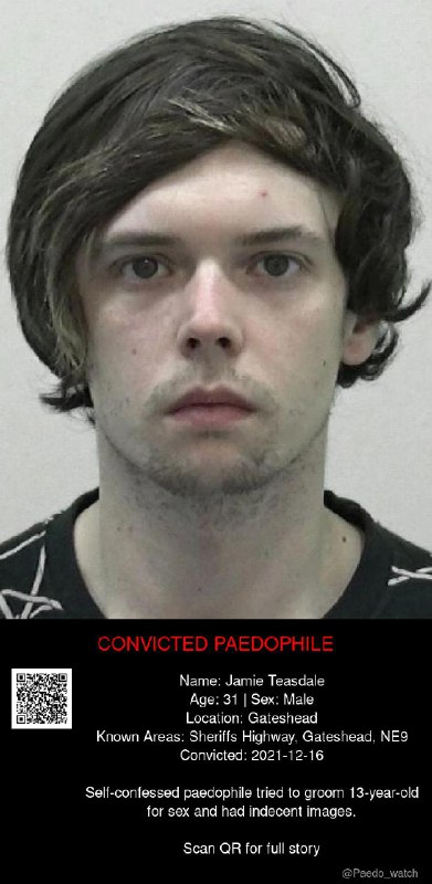 Jamie Teasdale 31 from #Gateshead - 16/12/21