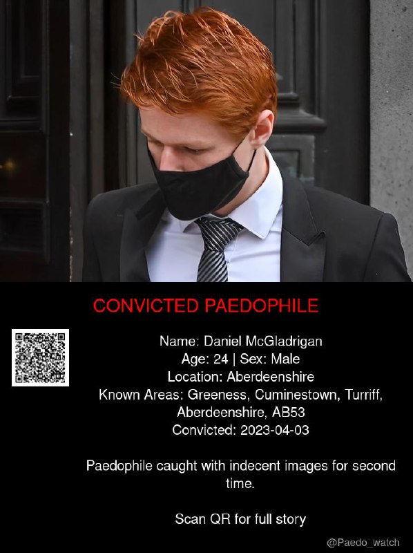 Daniel McGladrigan 24 from #Aberdeenshire - 03/04/23