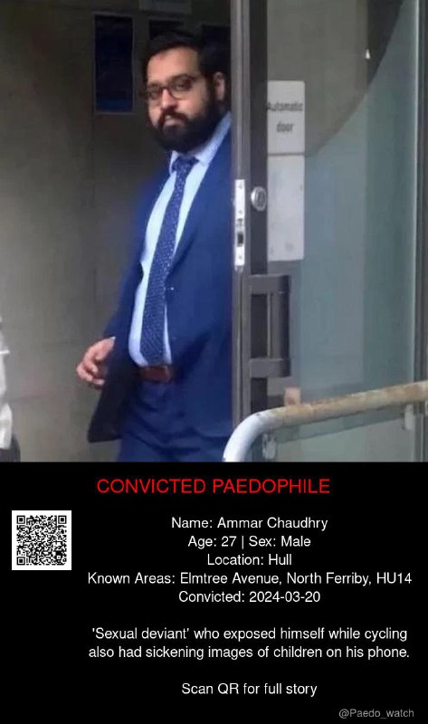 Ammar Chaudhry 27 from #Hull - 20/03/24