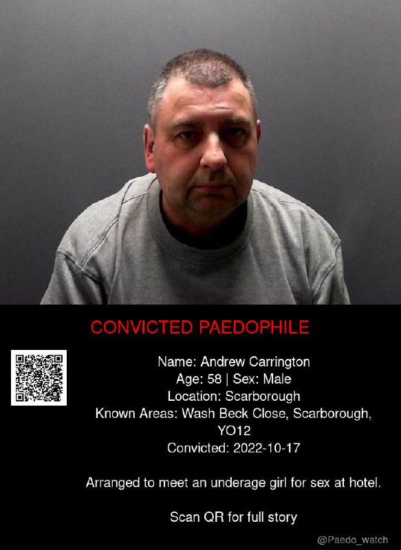 Andrew Carrington 58 from #Scarborough - 17/10/22