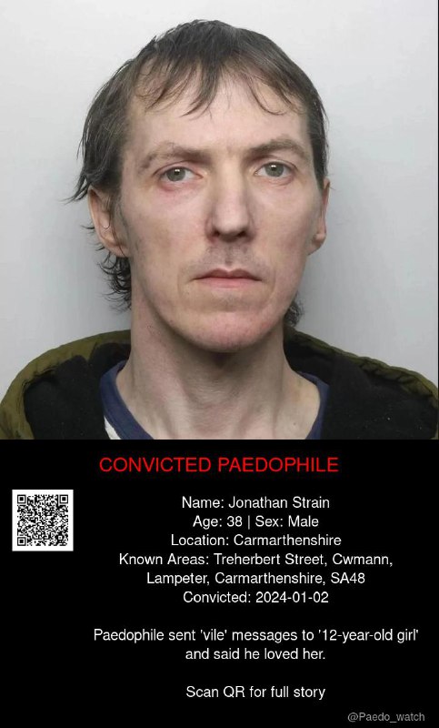 Jonathan Strain 38 from #Carmarthenshire - 02/01/24