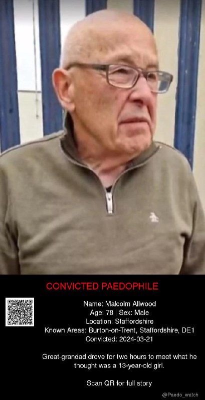 Malcolm Allwood 78 from #Staffordshire - 21/03/24