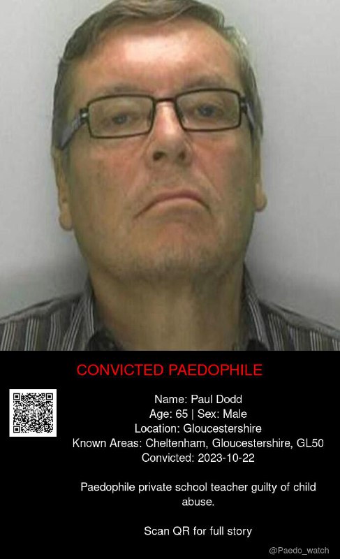 Paul Dodd 65 from #Gloucestershire - 22/10/23