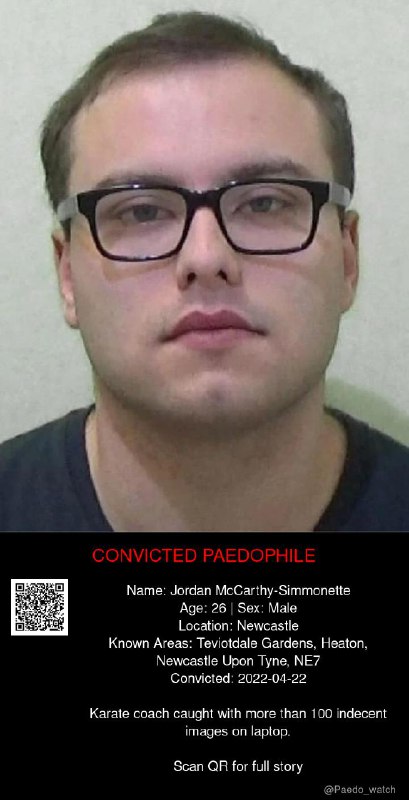 Jordan McCarthy-Simmonette 26 from #Newcastle - 22/04/22
