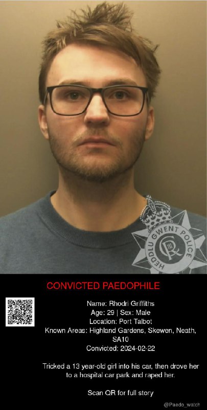 Rhodri Griffiths 29 from #Port Talbot - 22/02/24