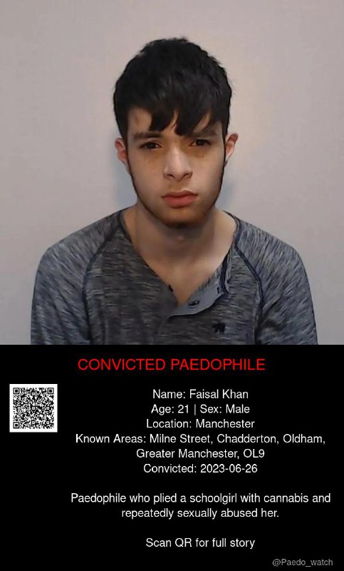 Faisal Khan 21 from #Manchester - 26/06/23