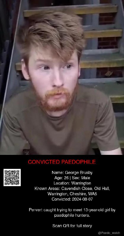 George Brusby 26 from #Warrington - 07/08/24