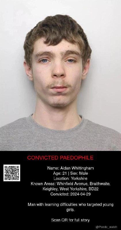 Aidan Whittingham 21 from #Yorkshire - 29/04/24