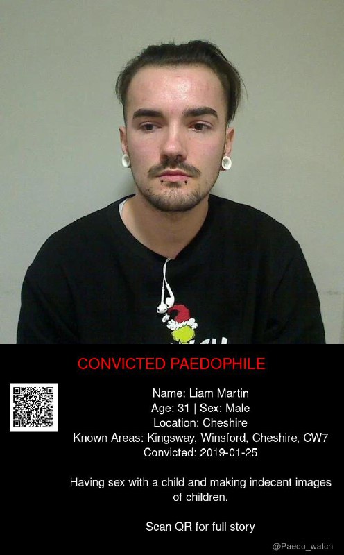 Liam Martin 31 from #Cheshire - 25/01/19
